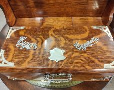 Oak cigar  / cigarette box Thumbnail 3