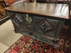 Georgian oak chest Thumbnail 3