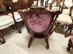Three piece victorian dark walnut suite Thumbnail 6