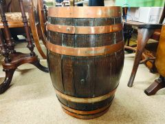 Oak & copper bound stick stand barrel Thumbnail 2