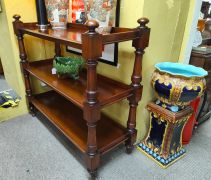 Mahogany three tier dumb waiter Thumbnail 2
