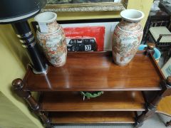 Mahogany three tier dumb waiter Thumbnail 3