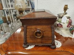 19th century rosewood tea caddy Thumbnail 4