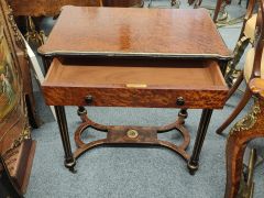 Victorian walnut side table Thumbnail 3