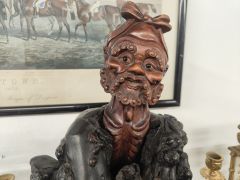 Chinese carved wooden figure  Thumbnail 3