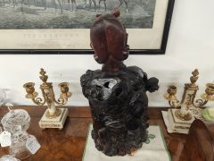 Chinese carved wooden figure  Thumbnail 4