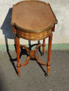 French walnut side table with gallery Thumbnail 4