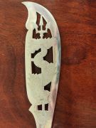 Victorian silver fish slice & fork Thumbnail 2
