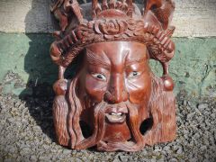 Carved chinese mask Thumbnail 2