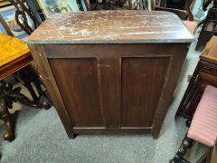19th century mahogany marble top chest Thumbnail 4