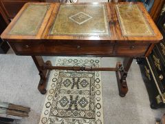 Victorian mahogany desk with writing slope Thumbnail 2