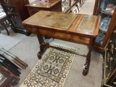 Victorian mahogany desk with writing slope Thumbnail 3