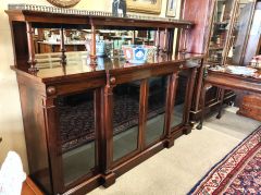 Victorian rosewood four door sideboard with mirror back & gallery Thumbnail 2
