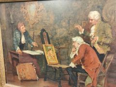 John A Lomax oil painting in gilt frame Thumbnail 2