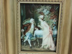 Crystoleum painting in gilt frame Thumbnail 2