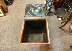 Copper art nouveau coal bin  Thumbnail 4