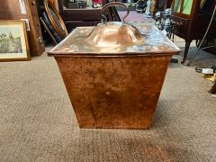 Copper art nouveau coal bin  Thumbnail 3