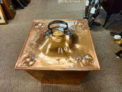 Copper art nouveau coal bin  Thumbnail 6