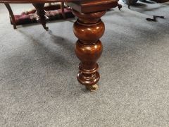 Victorian mahogany D- ended dining room table Thumbnail 3