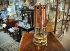 Brass & copper miners lamp Thumbnail 2