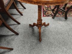 Victorian burr walnut occasional table Thumbnail 2