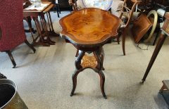 19th century walnut occasional table ,inlay with inlay Thumbnail 3