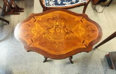 19th century walnut occasional table ,inlay with inlay Thumbnail 6