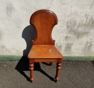 Victorian mahogany hall chair Thumbnail 4