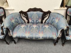 Three piece edwardian mahogany suite Thumbnail 2