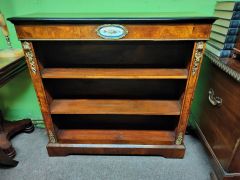 Victorian walnut floor bookcase Thumbnail 2