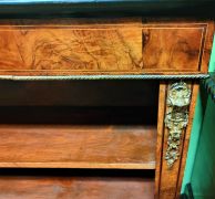 Victorian walnut floor bookcase Thumbnail 4