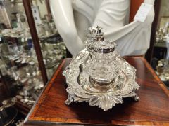 Victorian silver desk set Thumbnail 2