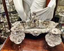 Victorian silver desk set Thumbnail 3