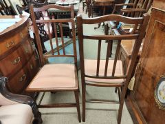 Pair of edwardian chairs Thumbnail 2