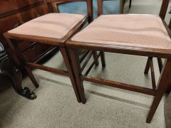 Pair of edwardian chairs Thumbnail 4