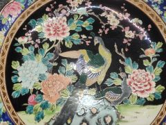 Large chinese decorative plate Thumbnail 2