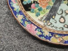 Large chinese decorative plate Thumbnail 3