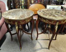 Pair of marble top tables with ormolu mounts Thumbnail 2