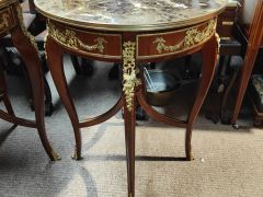Pair of marble top tables with ormolu mounts Thumbnail 4