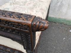 Carved wooden stool Thumbnail 4