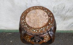 Chinese marble top plant stand Thumbnail 2