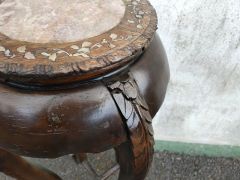 Chinese marble top plant stand Thumbnail 4