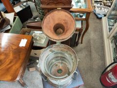 Antique copper & brass ships lantern Thumbnail 4