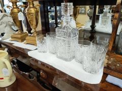 Waterford decanter & six glasses Thumbnail 2