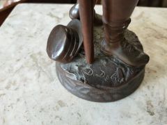 19th century french bronze figure , signed Thumbnail 3