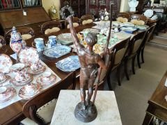 19th century french bronze figure , signed Thumbnail 4