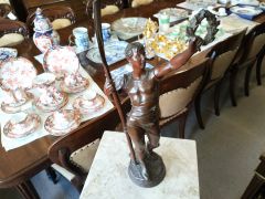 19th century french bronze figure , signed Thumbnail 3