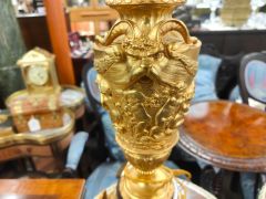 Pair marble gilt metal lamps Thumbnail 3