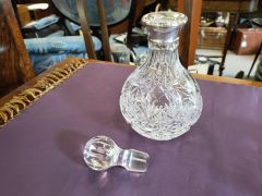 Pair of silver mounted glass decanters Thumbnail 3