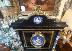 Victorian ebony cabinet /desk with & ormulu mounts Thumbnail 3